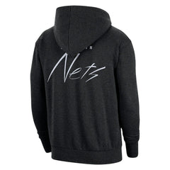 Brooklyn Nets Courtside Versus Flight Pullover Hoodie - Heather Black | Nike cheap
