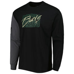 Milwaukee Bucks Courtside Versus Flight MAX90 Long Sleeve T-Shirt - Black | Nike on sale