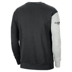 New York Knicks Courtside Versus Force & Flight Pullover Sweatshirt - Black/Heather Gray | Nike shop