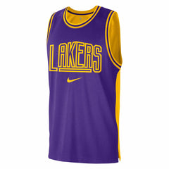 Los Angeles Lakers Courtside Versus Force Split DNA Performance Mesh Tank Top - Purple/Gold | Nike sale