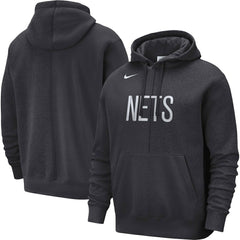 Brooklyn Nets Courtside Versus Stitch Split Pullover Hoodie - Anthracite | Nike discount