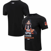 Ja'Marr Chase Cincinnati Bengals Pro Standard Player Avatar Graphic T-Shirt - Black sale