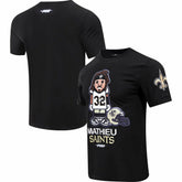 Tyrann Mathieu New Orleans Saints Pro Standard Player Avatar Graphic T-Shirt - Black discount