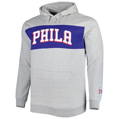 Philadelphia 76ers Big & Tall Wordmark Pullover Hoodie - Heather Gray | Fanatics shop