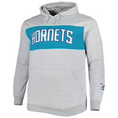 Charlotte Hornets Big & Tall Wordmark Pullover Hoodie - Heather Gray | Fanatics cheap