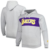Los Angeles Lakers Big & Tall Wordmark Pullover Hoodie - Heather Gray | Fanatics online