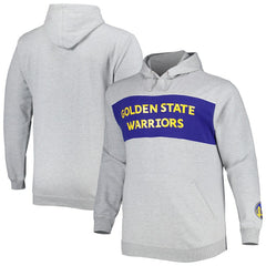 Golden State Warriors Big & Tall Wordmark Pullover Hoodie sale - Heather Gray | Fanatics outlet