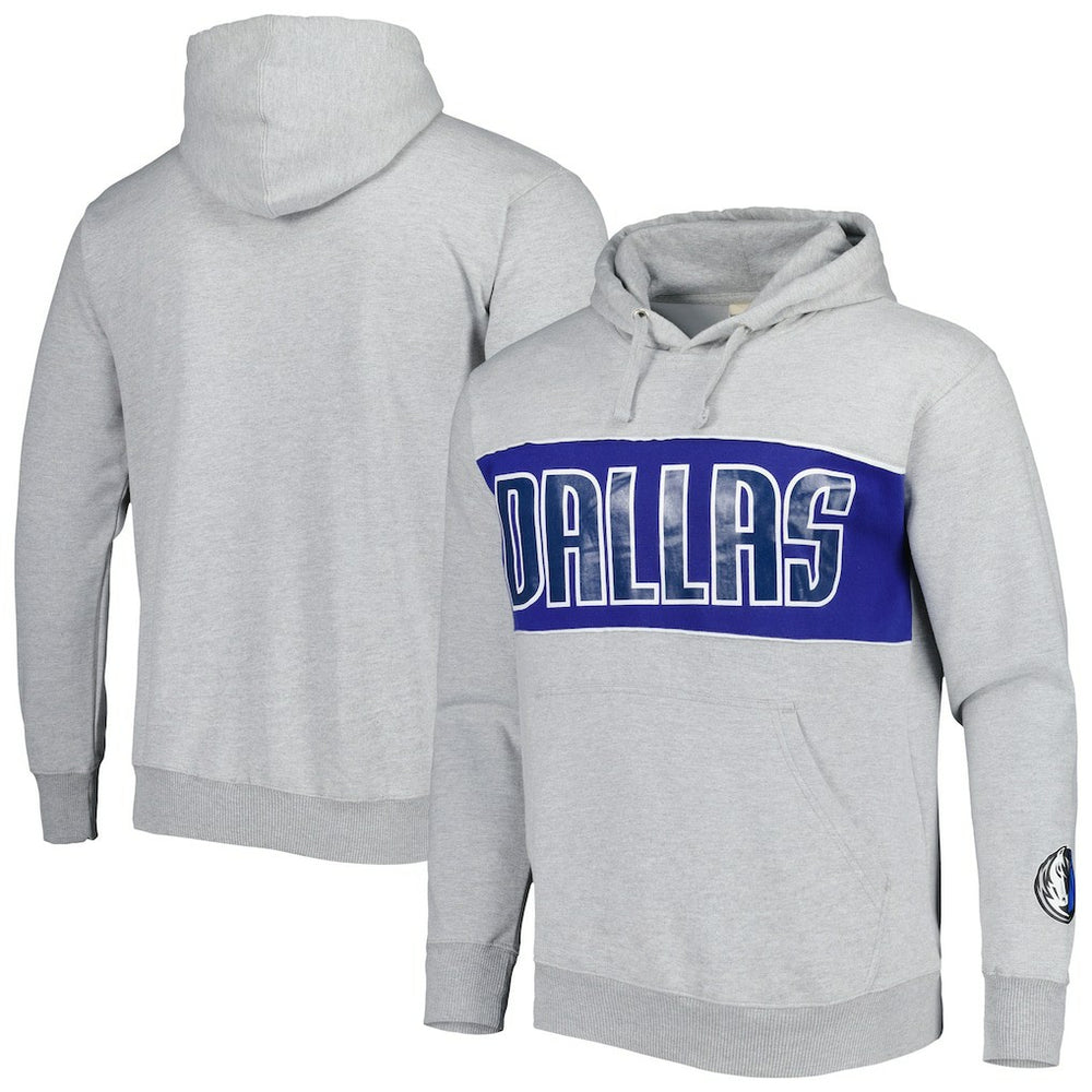 Dallas Mavericks Wordmark French Terry Pullover Hoodie sale - Heather Gray | Fanatics discount
