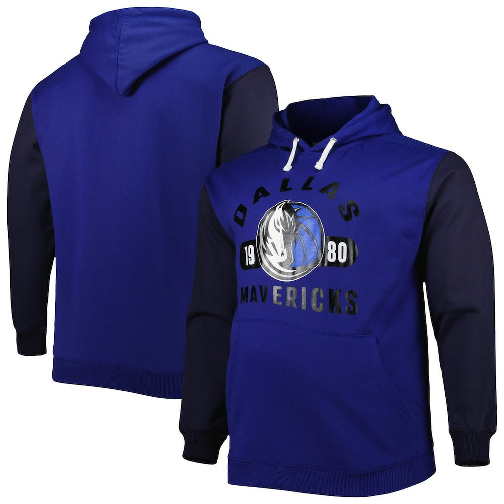 Dallas Mavericks Big & Tall Bold Attack Pullover Hoodie sale - Blue/Navy | Fanatics online