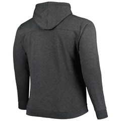 Brooklyn Nets Big & Tall Down and Distance Full-Zip Hoodie - Heathered Black | Fanatics for sale