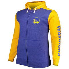 Golden State Warriors Big & Tall Down and Distance Full-Zip Hoodie sale - Royal/Gold | Fanatics discount