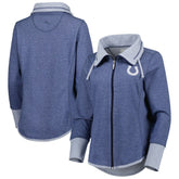 Indianapolis Colts Women's Sport Sun Fade Full-Zip Sweatshirt - Heathered Royal for sale