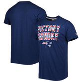 New England Patriots Homage Victory Monday Tri-Blend T-Shirt - Navy discount