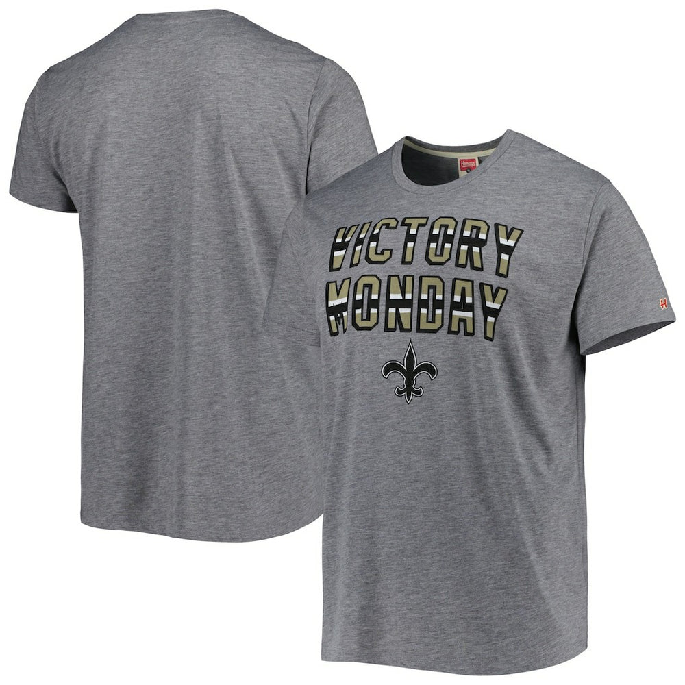 New Orleans Saints Homage Victory Monday Tri-Blend T-Shirt - Gray outlet