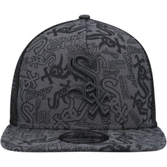 Chicago White Sox Repeat A-Frame 9FIFTY Trucker Snapback Hat - Black | New Era