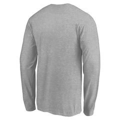Utah Jazz Primary Logo Team Long Sleeve T-Shirt - Heathered Gray on sale
