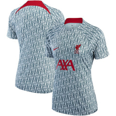 Liverpool Women's 2022/23 Pre-Match Raglan Performance Top - Gray | Nike on sale