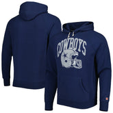 Dallas Cowboys Homage Retro Helmet Tri-Blend Raglan Pullover Hoodie - Navy online