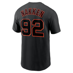 Alyssa Nakken San Francisco Giants Name & Number T-Shirt - Black | Nike