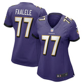 Daniel Faalele Baltimore Ravens Women's Player Game Jersey - Purple | Nike for sale