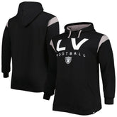 Las Vegas Raiders Big & Tall Call the Shots Pullover Hoodie - Black cheap