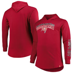 Tampa Bay Buccaneers Big & Tall Front Runner Pullover Hoodie - Red sale