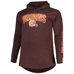 Cleveland Browns Big & Tall Front Runner Pullover Hoodie - Brown online