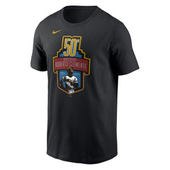 Roberto Clemente Pittsburgh Pirates 50th Anniversary Commemorative T-Shirt - Black | Nike