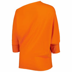 Cincinnati Bengals KIYA TOMLIN Women's Twisted Tri-Blend Asymmetrical 3/4-Dolman Sleeve Sweatshirt - Orange online