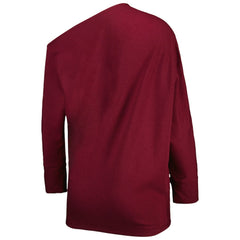 Washington Commanders KIYA TOMLIN Women's Twisted Tri-Blend Asymmetrical 3/4-Dolman Sleeve Sweatshirt - Burgundy outlet