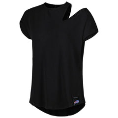 Buffalo Bills KIYA TOMLIN Women's Cut Out Tri-Blend Shirt - Black outlet