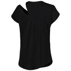 Buffalo Bills KIYA TOMLIN Women's Cut Out Tri-Blend Shirt - Black outlet