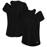 Cincinnati Bengals KIYA TOMLIN Women's Cut Out Tri-Blend Shirt - Black online