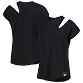 Kansas City Chiefs KIYA TOMLIN Women's Cut Out Tri-Blend Shirt - Black outlet
