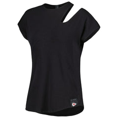 Kansas City Chiefs KIYA TOMLIN Women's Cut Out Tri-Blend Shirt - Black outlet