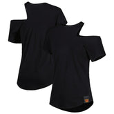 Washington Commanders KIYA TOMLIN Women's Cut Out Tri-Blend Shirt - Black outlet