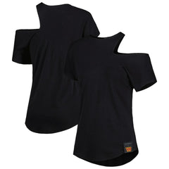 Washington Commanders KIYA TOMLIN Women's Cut Out Tri-Blend Shirt - Black outlet