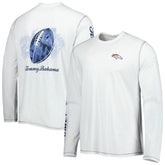 Denver Broncos Laces Out Billboard Long Sleeve T-Shirt - White outlet