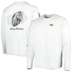 Green Bay Packers Laces Out Billboard Long Sleeve T-Shirt - White on sale