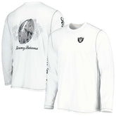 Las Vegas Raiders Laces Out Billboard Long Sleeve T-Shirt - White discount