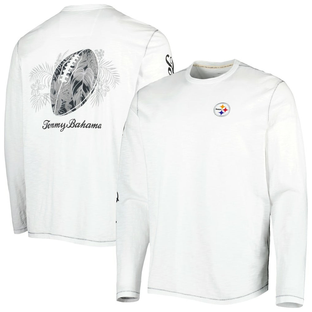 Pittsburgh Steelers Laces Out Billboard Long Sleeve T-Shirt - White outlet