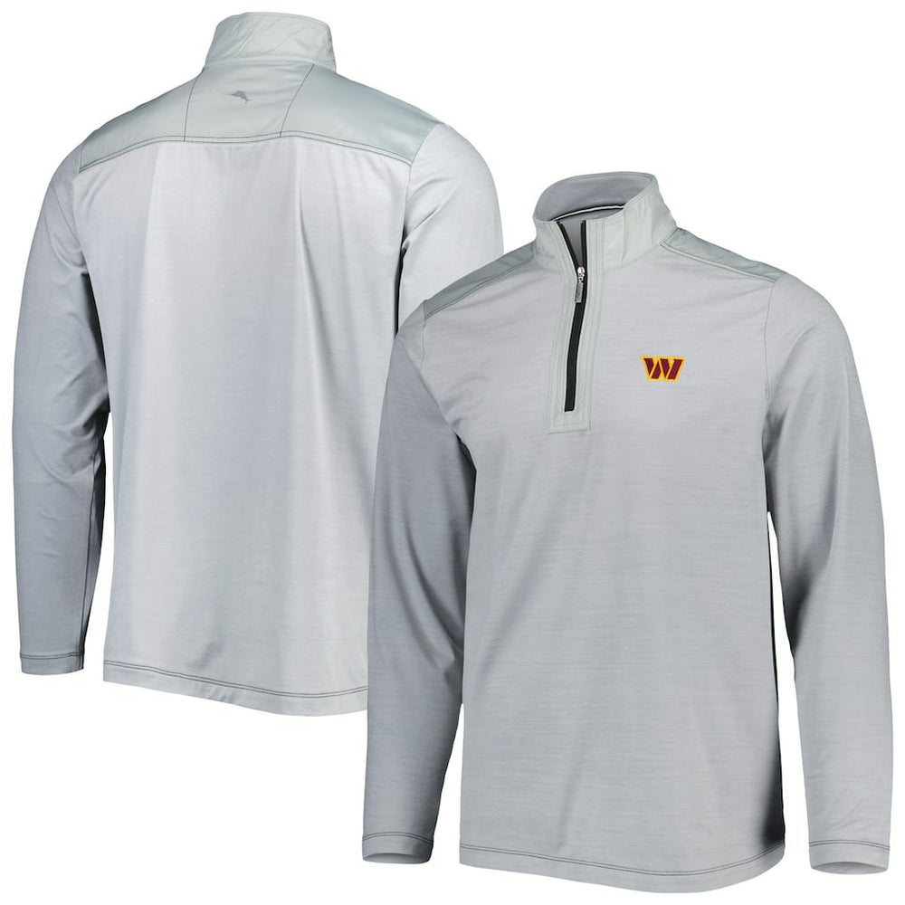 Washington Commanders On Deck IslandZone Half-Zip Jacket - Gray cheap