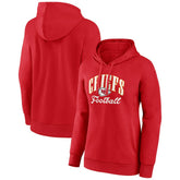 Kansas City Chiefs Women's Team Logo Victory Script Pullover Hoodie - Red cheap