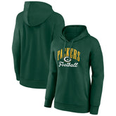 Green Bay Packers Women's Team Logo Victory Script Pullover Hoodie - Green cheap
