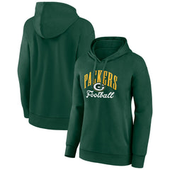 Green Bay Packers Women's Team Logo Victory Script Pullover Hoodie - Green cheap