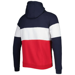 New England Patriots New Era Colorblock Current Pullover Hoodie - Red sale