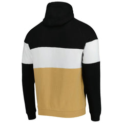 New Orleans Saints New Era Colorblock Current Pullover Hoodie - Gold/Black outlet