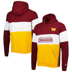 Washington Commanders New Era Colorblock Current Pullover Hoodie - Gold outlet