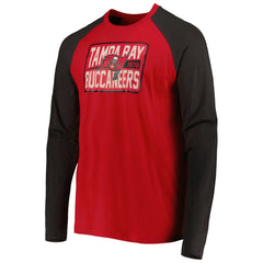 Tampa Bay Buccaneers New Era Current Raglan Long Sleeve T-Shirt - Red sale