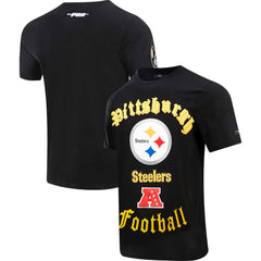 Pittsburgh Steelers Pro Standard Old English T-Shirt - Black sale